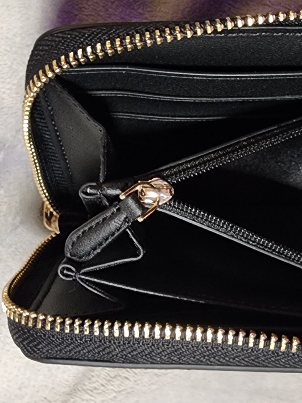 *NWT* Kate Spade Staci Continental Wallet Long zipper cream & Black - Picture 15 of 16